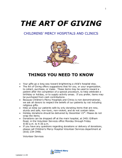 THE ART OF GIVING THINGS YOU NEED TO KNOW