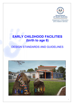   EARLY CHILDHOOD FACILITIES (birth to age 8)