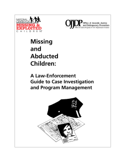 Missing and Abducted Children: