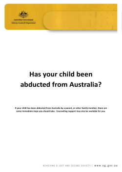 Has your child been abducted from Australia?