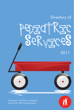 Pediatric Services 20102010 2010