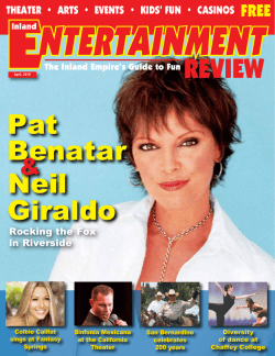 E nTERTainmEnT REviEw Pat