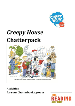 Creepy House Chatterpack  Activities