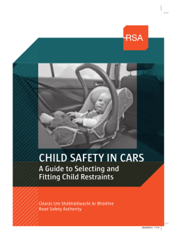 CHILD SAFETY IN CARS  CHILD SAFET Y IN CARS