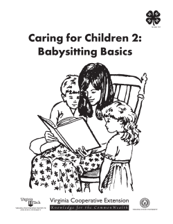 Caring for Children 2: Babysitting Basics 18 USC 707