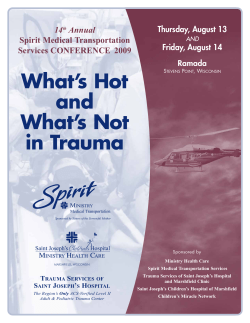 What’s Hot and What’s Not in Trauma