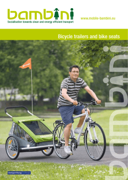 Bicycle trailers and bike seats www.mobile-bambini.eu