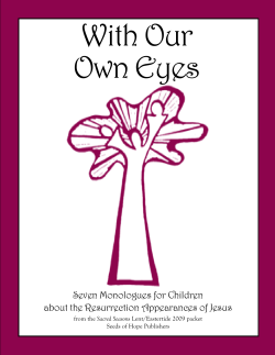 With Our Own Eyes Seven Monologues for Children