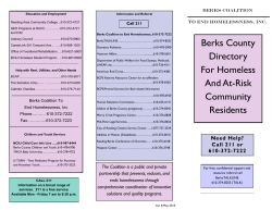 Berks County Berks Coalition  to End Homelessness, Inc.