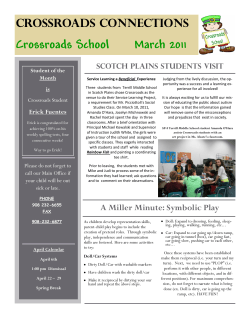Crossroads School      March CROSSROADS CONNECTIONS 2011