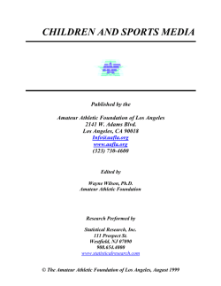 CHILDREN AND SPORTS MEDIA