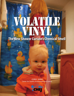 VOLATILE VINYL The New Shower Curtain’s Chemical Smell