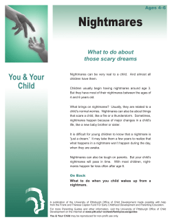Nightmares You &amp; Your Child What to do about