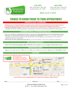 EAST PINES WEST PINES