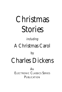 Christmas Stories Charles Dickens A Christmas Carol