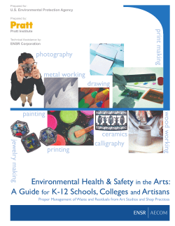 Environmental Health &amp; Safety Arts: A Guide K-12 Schools, Colleges
