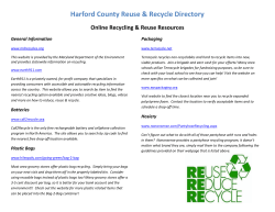 Harford County Reuse &amp; Recycle Directory Online Recycling &amp; Reuse Resources Packaging