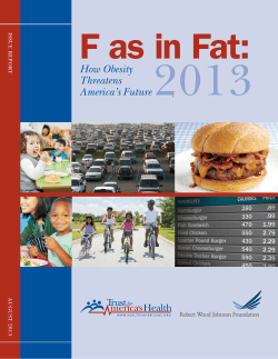 2013 F as in Fat: How Obesity Threatens