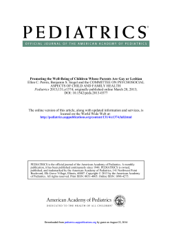 Ellen C. Perrin, Benjamin S. Siegel and the COMMITTEE ON... ASPECTS OF CHILD AND FAMILY HEALTH