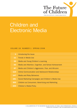 Children and Electronic Media