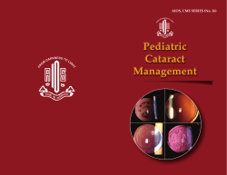 Pediatric Cataract Management AIOS, CME SERIES (No. 26)