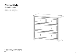 Circo Kids &gt;&gt; assembly instructions 3 Drawer Dresser