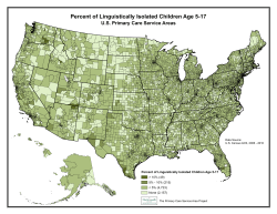 Percent of Linguistically Isolated Children Age 5-17 &gt; 10% (49)