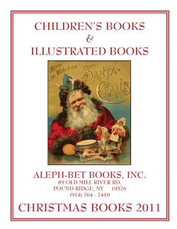CHRISTMAS BOOKS 2011 CHILDREN’S BOOKS &amp; ILLUSTRATED BOOKS