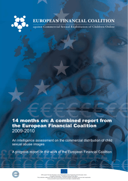 14 months on: A combined report from the European Financial Coalition 2009-2010
