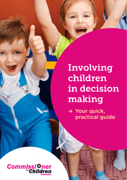 Involving children in decision making