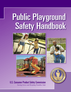 Public Playground Safety Handbook U.S. Consumer Product Safety Commission