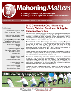 2010 Community Cup - Mahoning County Children Services - Going the