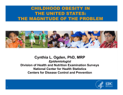CHILDHOOD OBESITY IN THE UNITED STATES: THE MAGNITUDE OF THE PROBLEM