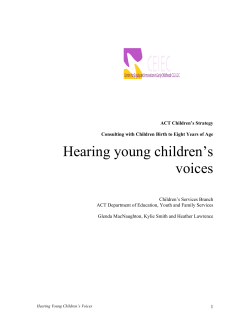 Hearing young children’s voices