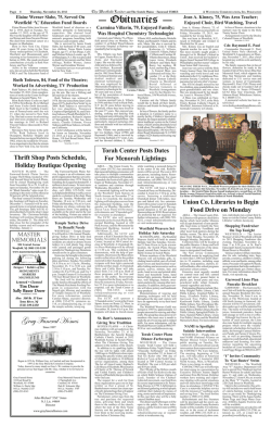 &ndash; Obituaries &ndash;