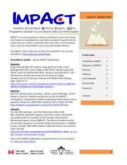 IMPACT is an active paediatrics-based surveillance system that collects