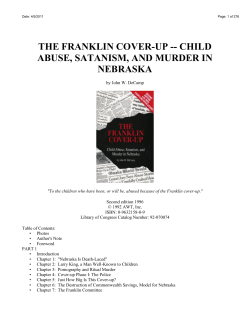 THE FRANKLIN COVER-UP -- CHILD ABUSE, SATANISM, AND MURDER IN NEBRASKA