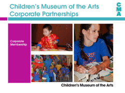 Children’s Museum of the Arts Corporate Partnerships