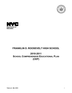 FRANKLIN D. ROOSEVELT HIGH