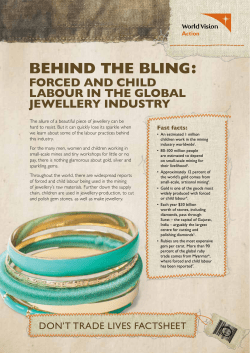 Behind the Bling: Forced and child labour in the global jewellery industry