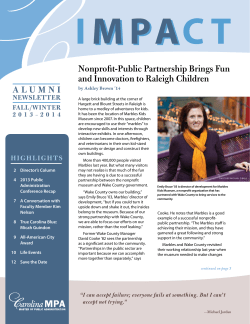 Nonprofit-Public Partnership Brings Fun and Innovation to Raleigh Children neWsletter