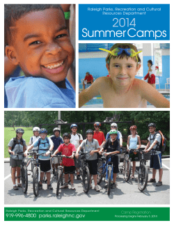 2014 SummerCamps  919-996-4800