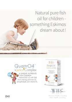 Natural pure fish oil for children - something Eskimos dream about !