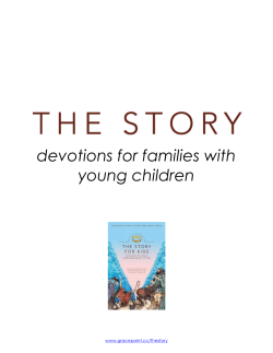 devotions for families with young children  www.gracepoint.cc/thestory