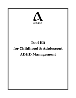 Tool Kit for Childhood &amp; Adolescent ADHD Management