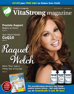 Raquel Welch VitaStrong magazine