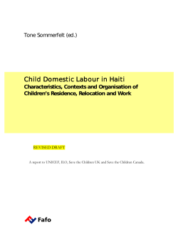 Wal!yow  Child Domestic Labour in Haiti