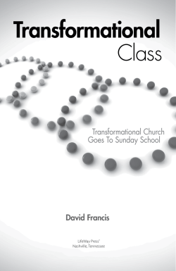 Transformational Class David Francis Transformational Church