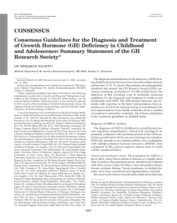 CONSENSUS Consensus Guidelines for the Diagnosis and Treatment