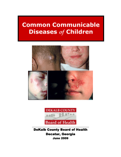 Common Communicable of DeKalb County Board of Health
